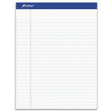 Ampad® Recycled Writing Pads, Wide/Legal Rule, Politex Green Kelsu Headband, 50 White 8.5 x 11.75 Sheets, Dozen (TOP20170)