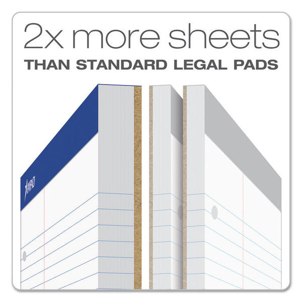 Ampad® Double Sheet Pads, Narrow Rule, 100 White 8.5 x 11.75 Sheets (TOP20346)