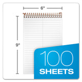 Ampad® Gold Fibre Steno Pads, Gregg Rule, Designer Green/Gold Cover, 100 White 6 x 9 Sheets (TOP20806) Each