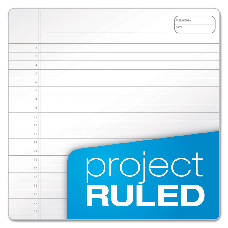 Ampad® Gold Fibre Wirebound Project Notes Pad, Project-Management Format, Gray Cover, 70 White 8.5 x 11.75 Sheets (TOP20813) Each