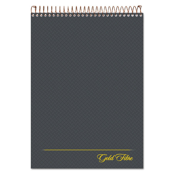 Ampad® Gold Fibre Wirebound Project Notes Pad, Project-Management Format, Gray Cover, 70 White 8.5 x 11.75 Sheets (TOP20813)