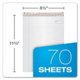 Ampad® Gold Fibre Wirebound Project Notes Pad, Project-Management Format, Green Cover, 70 White 8.5 x 11.75 Sheets (TOP20811) Each