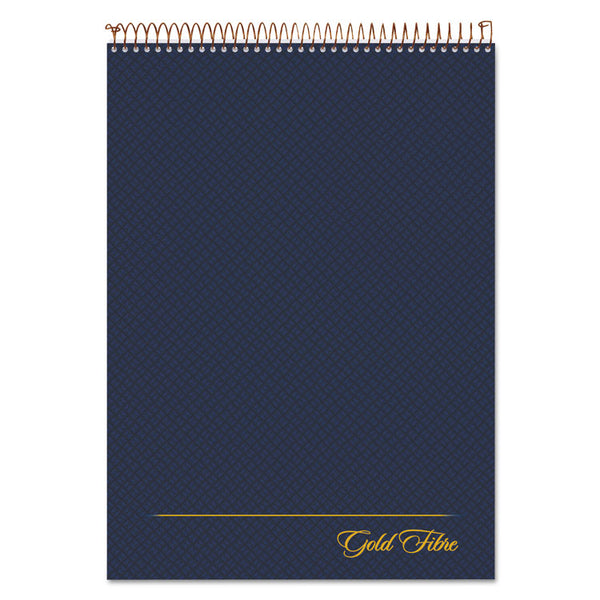 Ampad® Gold Fibre Wirebound Project Notes Pad, Project-Management Format, Navy Cover, 70 White 8.5 x 11.75 Sheets (TOP20815)