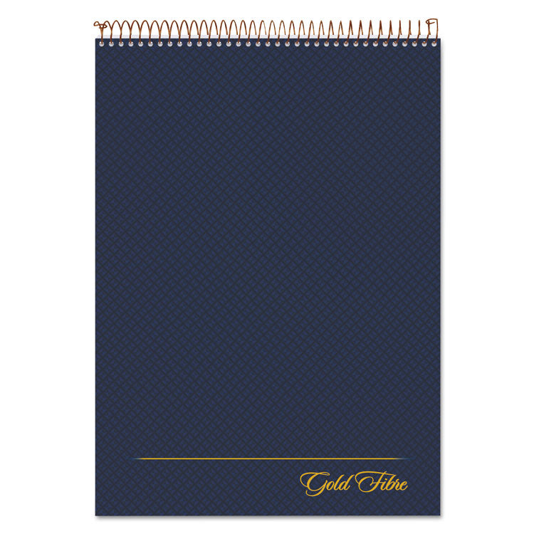 Ampad® Gold Fibre Wirebound Project Notes Pad, Project-Management Format, Navy Cover, 70 White 8.5 x 11.75 Sheets (TOP20815) Each