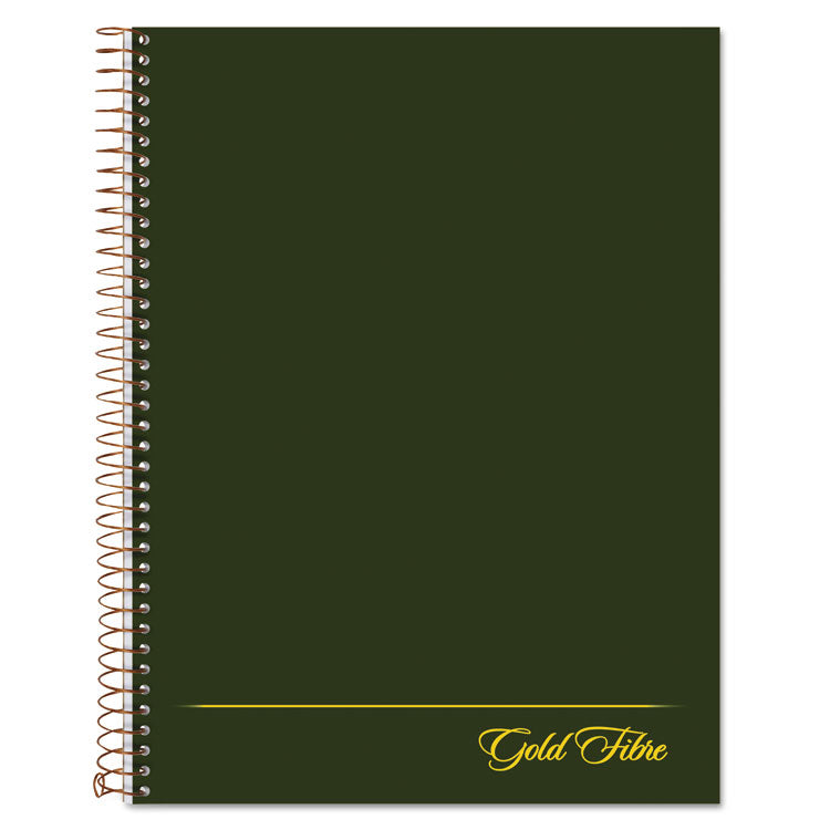 Ampad® Gold Fibre Wirebound Project Notes Book, 1-Subject, Project-Management Format, Green Cover, (84) 9.5 x 7.25 Sheets (TOP20816) Each