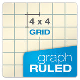 Ampad® Computation Book, Quadrille Rule (4 sq/in), Brown Cover, (76) 11.75 x 9.25 Sheets (TOP22157) Each