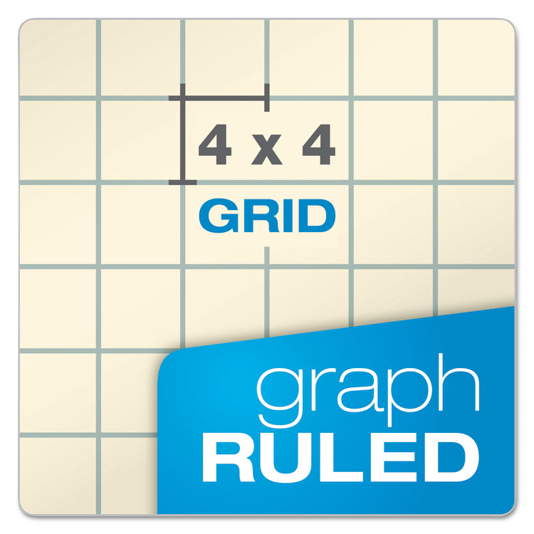 Ampad® Computation Book, Quadrille Rule (4 sq/in), Brown Cover, (76) 11.75 x 9.25 Sheets (TOP22157) Each