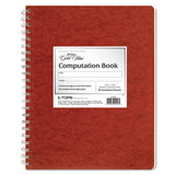 Ampad® Computation Book, Quadrille Rule (4 sq/in), Brown Cover, (76) 11.75 x 9.25 Sheets (TOP22157)