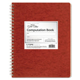 Ampad® Computation Book, Quadrille Rule (4 sq/in), Brown Cover, (76) 11.75 x 9.25 Sheets (TOP22157) Each