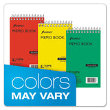 Ampad® Memo Pads, Narrow Rule, Randomly Assorted Cover Colors, 50 White 3 x 5 Sheets (TOP25093) Each