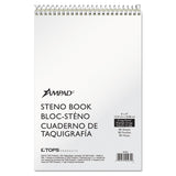 Ampad® Steno Pads, Gregg Rule, Tan Cover, 80 Green-Tint 6 x 9 Sheets (TOP25274)