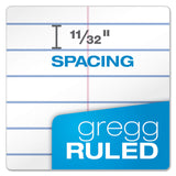Ampad® Earthwise by Ampad Recycled Reporter's Notepad, Gregg Rule, White Cover, 70 White 4 x 8 Sheets (TOP25280)