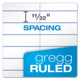 Ampad® Earthwise by Ampad Recycled Reporter's Notepad, Gregg Rule, White Cover, 70 White 4 x 8 Sheets (TOP25280) Each