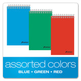 Ampad® Memo Pads, Narrow Rule, Assorted Cover Colors, 60 White 3 x 5 Sheets, 3/Pack (TOP45093) Pack of 3