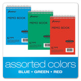 Ampad® Memo Pads, Narrow Rule, Assorted Cover Colors, 40 White 4 x 6 Sheets, 3/Pack (TOP45094) Pack of 3