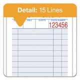 Adams® Guest Check Pad, Two-Part Carbonless, 6.38 x 3.38, 50 Forms Total (ABF10450SW) Pack of 10