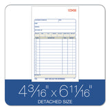 Adams® 2-Part Sales Book, 12 Lines, Two-Part Carbon, 6.69 x 4.19, 50 Forms Total (ABFDC4705)