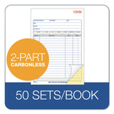 Adams 2-Part Sales Book, 7 15/16 x 5 9/16, Carbonless, 50 Sets/Book (ABFDC5805) Each