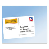 Avery® Printable Postcards, Laser, 80 lb, 4 x 6, Uncoated White, 100 Cards, 2/Cards/Sheet, 50 Sheets/Box (AVE5389) Each