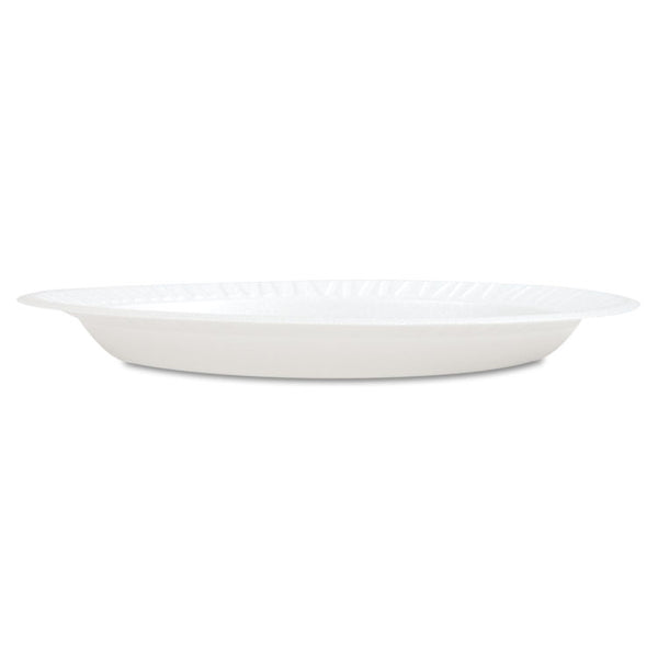 Dart® Concorde Foam Plate, 10.25" dia, White, 125/Pack, 4 Packs/Carton (DCC10PWCR)