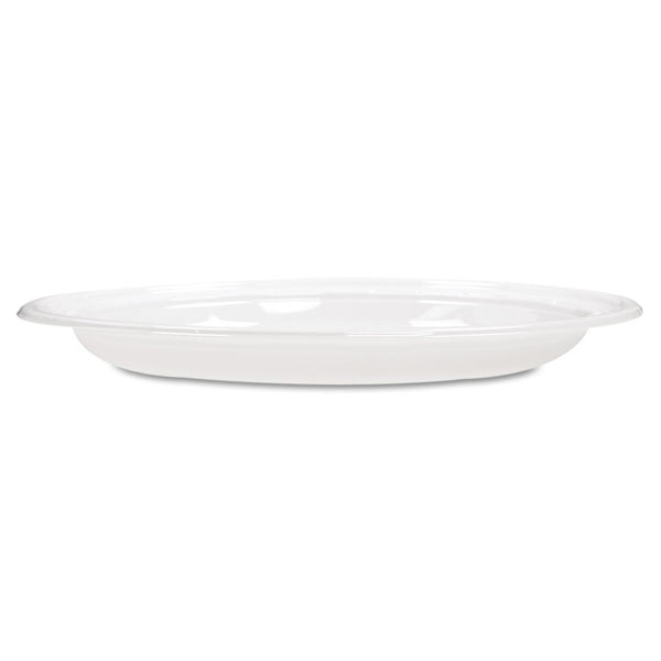 Dart® Famous Service Impact Plastic Dinnerware, Plate, 10.25" dia, White, 500/Carton (DCC10PWF)