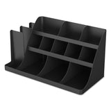 Mind Reader Extra Large Coffee Condiment and Accessory Organizer, 14 Compartment, 24 x 11.8 x 12.5, Black (EMSCOMORG02BLK) Each