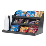 Mind Reader Extra Large Coffee Condiment and Accessory Organizer, 14 Compartment, 24 x 11.8 x 12.5, Black (EMSCOMORG02BLK) Each