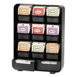 Mind Reader Baggy Nine-Drawer Tea Bag and Accessory Holder, 10.24 x 4.33 x 13.11, Black (EMSTBORGBLK) Each