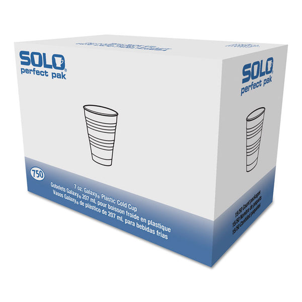 Dart® High-Impact Polystyrene Cold Cups, 7 oz, Translucent, Clear, 100/Pack (DCCY7PK)
