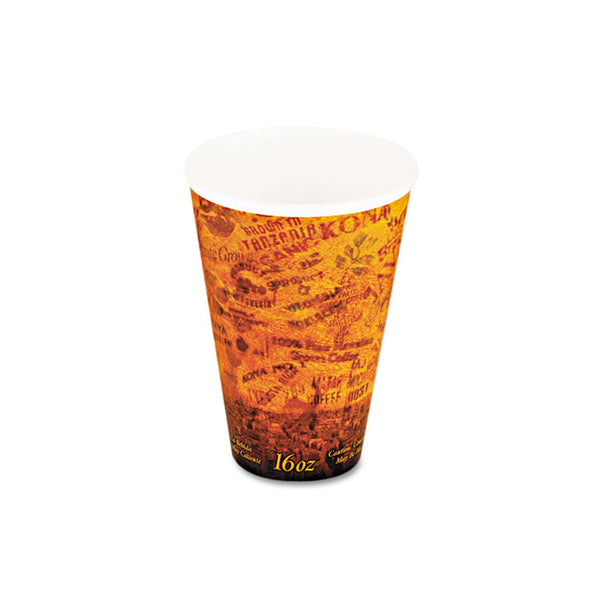 Dart® Fusion Escape Foam Hot/Cold Cups, 16 oz, Brown/Black, 1,000/Carton (DCC16U16ESC)