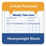 TOPS™ Weekly Employee Time Cards, One Side, 4.25 x 6.75, 100/Pack (TOP3016) Pack of 100