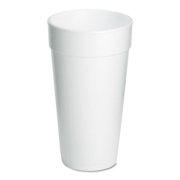 Dart® Foam Drink Cups, 20 oz, White, 500/Carton (DCC20J16)
