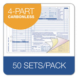 TOPS™ Auto Repair Four-Part Order Form, Four-Part Carbonless, 11 x 8.5, 50 Forms Total (TOP3869) Packof 50