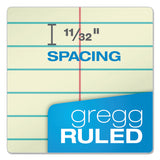 TOPS™ Steno Pad, Gregg Rule, Assorted Cover Colors, 80 Green-Tint 6 x 9 Sheets, 4/Pack (TOP80221) Pack of 4