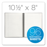 TOPS™ Royale Wirebound Business Notebooks, 1-Subject, Medium/College Rule, Black/Gray Cover, (96) 10.5 x 8 Sheets (TOP25331) Each