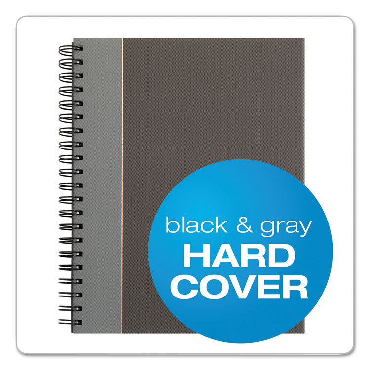 TOPS™ Royale Wirebound Business Notebooks, 1-Subject, Medium/College Rule, Black/Gray Cover, (96) 10.5 x 8 Sheets (TOP25331) Each
