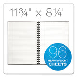 TOPS™ Royale Wirebound Business Notebooks, 1-Subject, Medium/College Rule, Black/Gray Cover, (96) 11.75 x 8.25 Sheets (TOP25332) Each