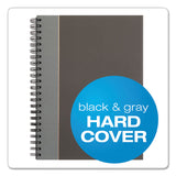 TOPS™ Royale Wirebound Business Notebooks, 1-Subject, Medium/College Rule, Black/Gray Cover, (96) 11.75 x 8.25 Sheets (TOP25332) Each