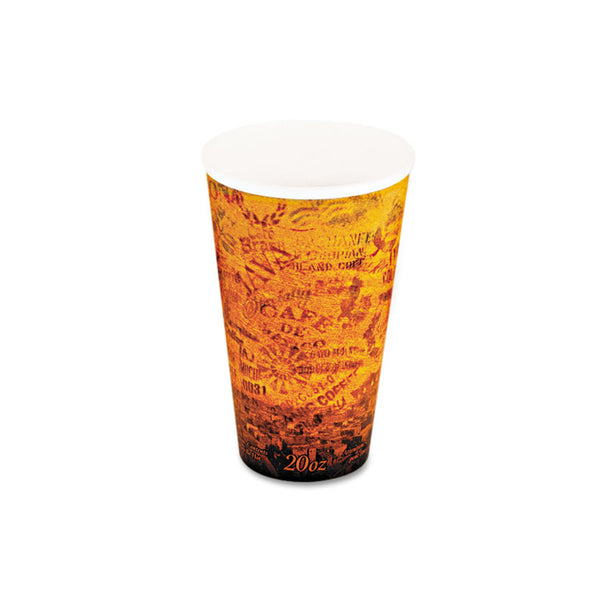 Dart® Fusion Escape Foam Hot/Cold Cups, 20 oz, Brown/Black, 500/Carton (DCC20U16ESC)