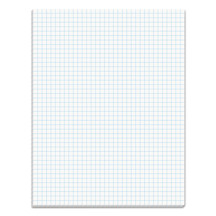 TOPS™ Quadrille Pads, Quadrille Rule (4 sq/in), 50 White 8.5 x 11 Sheets (TOP33041) Each