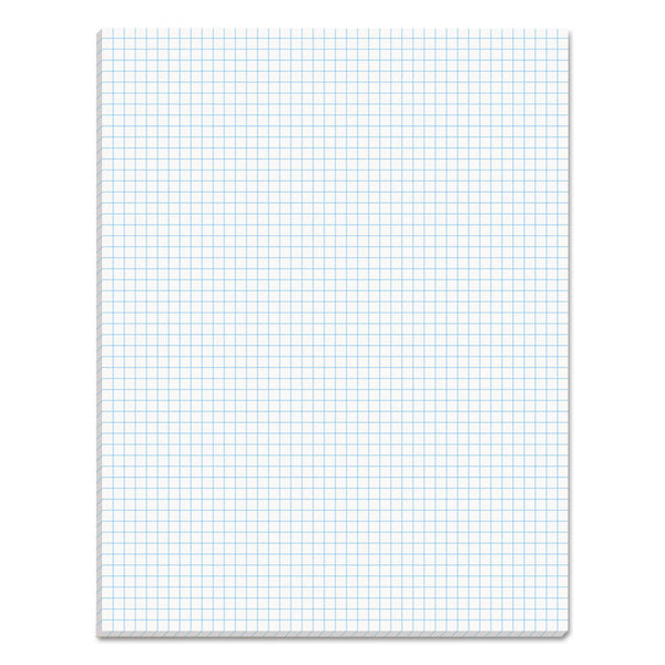 TOPS™ Quadrille Pads, Quadrille Rule (5 sq/in), 50 White 8.5 x 11 Sheets (TOP33051)