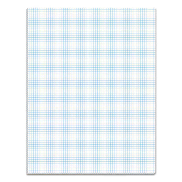 TOPS™ Quadrille Pads, Quadrille Rule (8 sq/in), 50 White 8.5 x 11 Sheets (TOP33081)