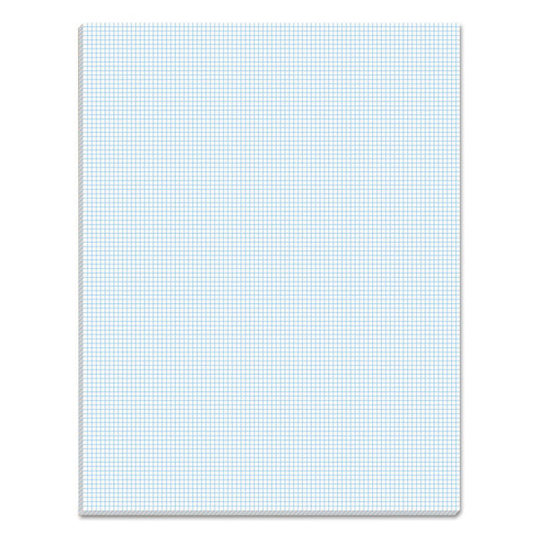 TOPS™ Quadrille Pads, Quadrille Rule (10 sq/in), 50 White 8.5 x 11 Sheets (TOP33101)