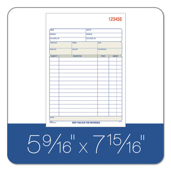 TOPS™ Sales Order Book, Two-Part Carbonless, 7.94 x 5.56, 50 Forms Total (TOP46500) Each