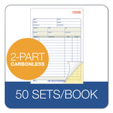 TOPS™ Sales Order Book, Two-Part Carbonless, 7.94 x 5.56, 50 Forms Total (TOP46500) Each