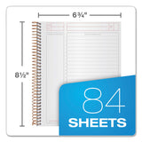 TOPS™ JEN Action Planner, 1-Subject, Narrow Rule, Black Cover, (84) 8.5 x 6.75 Sheets (TOP63827) Each