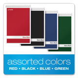 TOPS™ Steno Pad, Gregg Rule, Assorted Cover Colors, 80 White 6 x 9 Sheets, 4/Pack (TOP80220) Pack of 4