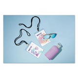 Avery® Lanyard-Style Badge Holder w/Laser/Inkjet Inserts, Top Load, 4.25 x 6, WE, 75/PK (AVE8521)