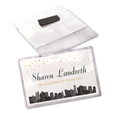 Avery® Magnetic Style Name Badge Kit, Horizontal, 4" x 3", White, 48/Pack (AVE8781)