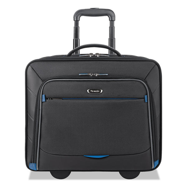 Solo Active Rolling Overnighter Case, Fits Devices Up to 16", Polyester, 7.75 x 14.5 x 14.5, Black (USLTCC902420)